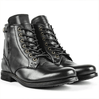 Ortho Pied-Men Boots-Bottes tendance à lacets et fermeture éclair pour hommes