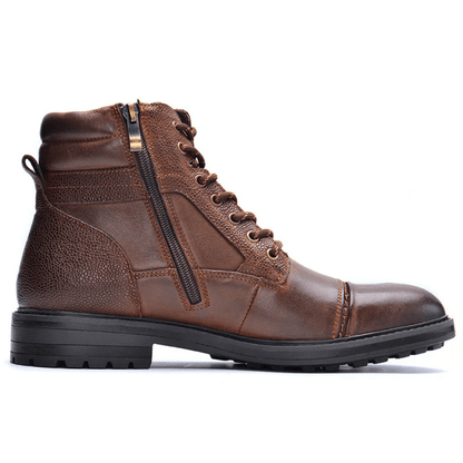 Ortho Pied-Men Boots-Bottes tendance avec lacets et fermeture éclair pour hommes