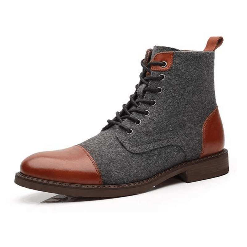 Ortho Pied-Men Boots-Bottes vintage en cuir pour hommes, élégance et confort