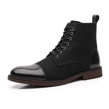 Ortho Pied-Men Boots-Bottes vintage en cuir pour hommes, élégance et confort