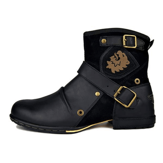 Ortho Pied-Men Boots-Bottines zippées élégantes et confortables pour hommes