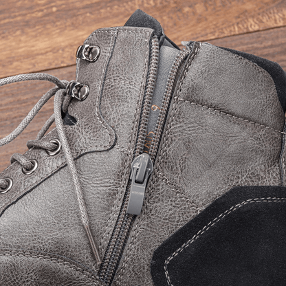 Ortho Pied-Men Boots-Hommes Bottes à lacets tendance pour un look décontracté et robuste