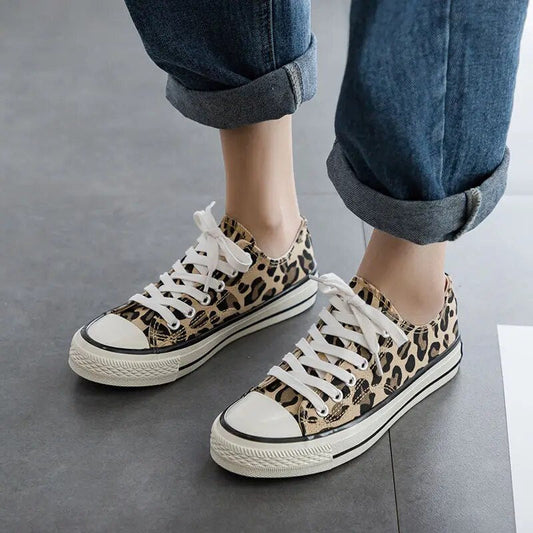 Ortho Pied-Sneakers Women-Baskets tendance imprimées léopard pour femmes