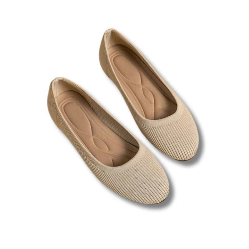 Ortho Pied-Sophie - Ballerines élégantes et confortables pour femme en jaune