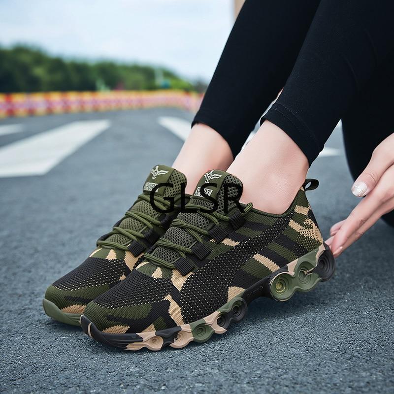 Sophie - Baskets confortables et stylées pour femme en camouflage respirant