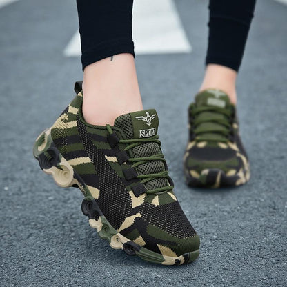 Sophie - Baskets confortables et stylées pour femme en camouflage respirant