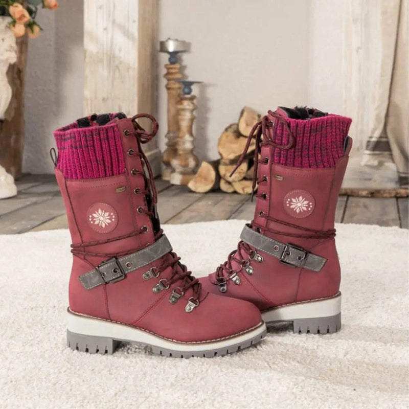 Ortho Pied-Women Boots-Bottes d’hiver confortables et chaudes pour femmes avec semelle antidérapante