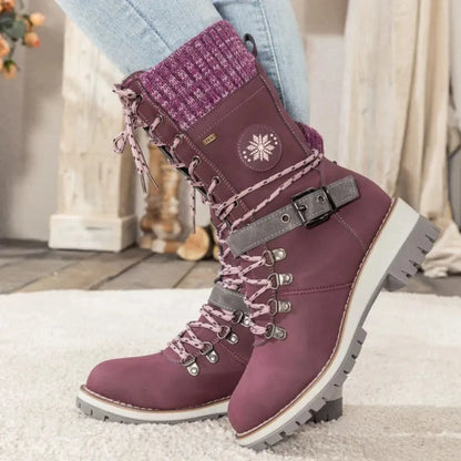 Ortho Pied-Women Boots-Bottes d’hiver confortables et chaudes pour femmes avec semelle antidérapante