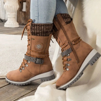 Ortho Pied-Women Boots-Bottes d’hiver confortables et chaudes pour femmes avec semelle antidérapante