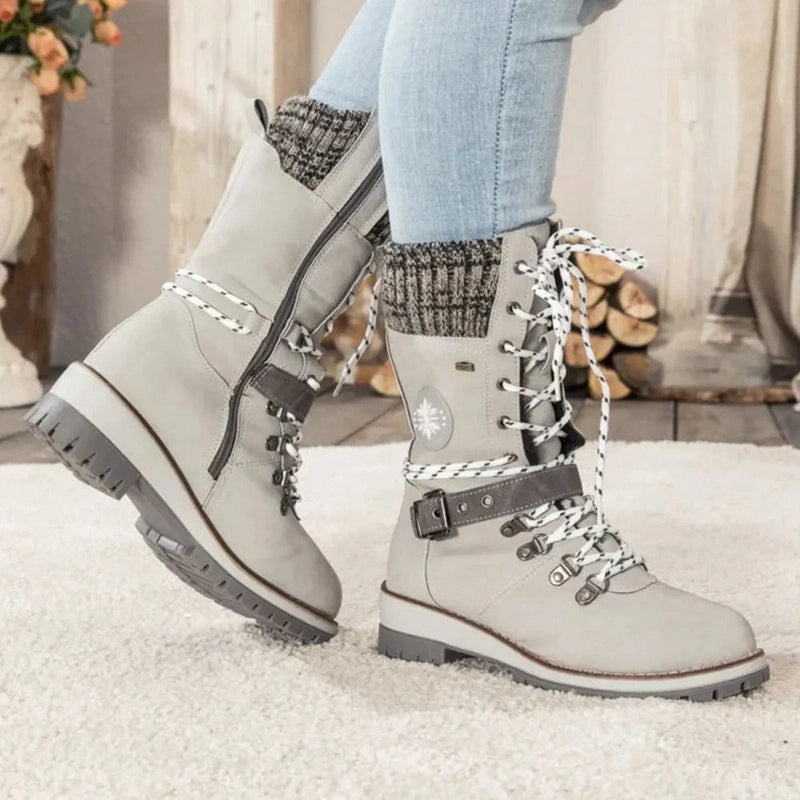 Ortho Pied-Women Boots-Bottes d’hiver confortables et chaudes pour femmes avec semelle antidérapante