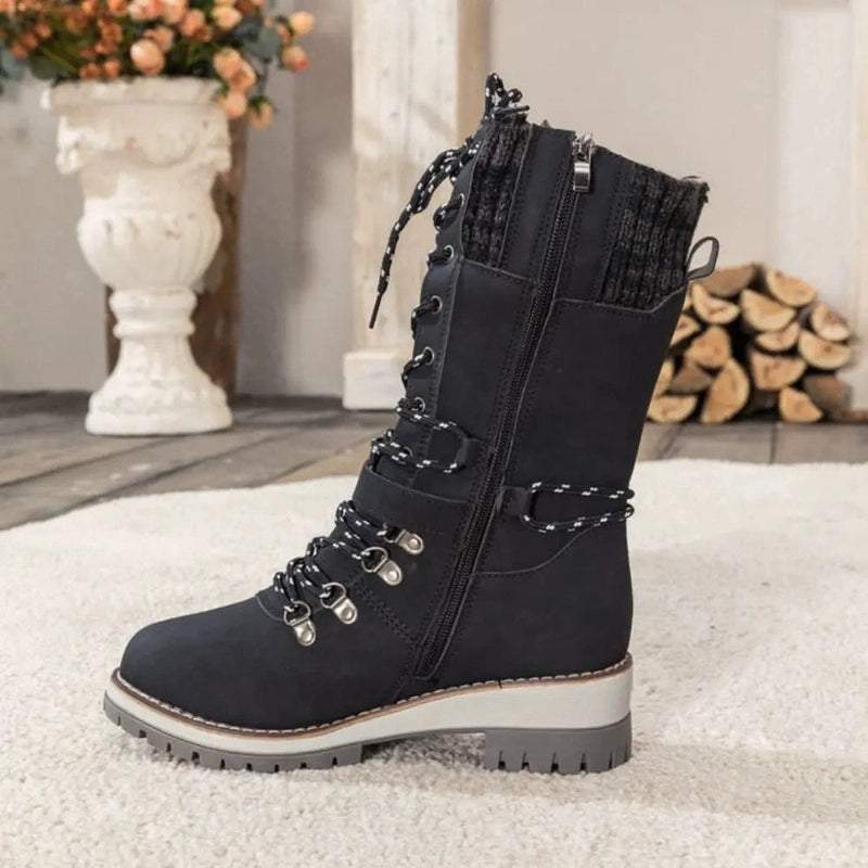 Ortho Pied-Women Boots-Bottes d’hiver confortables et chaudes pour femmes avec semelle antidérapante