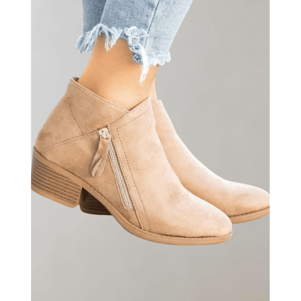 Ortho Pied-Women Boots-Bottes en cuir tendance pour femmes avec soutien de la voûte plantaire