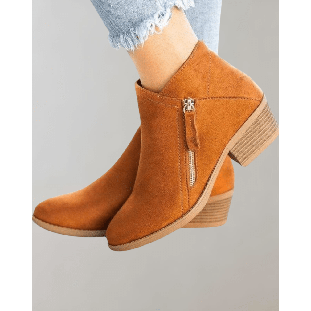 Ortho Pied-Women Boots-Bottes en cuir tendance pour femmes avec soutien de la voûte plantaire