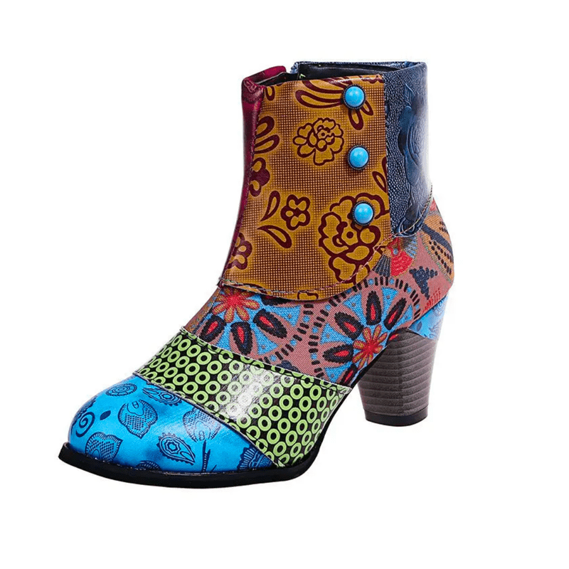 Ortho Pied-Women Boots-Bottes vintage imperméables pour femmes au style contemporain