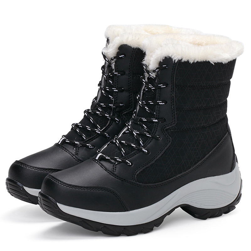 Ortho Pied-Women Boots-Bottines de neige élégantes pour femme avec semelles antidérapantes