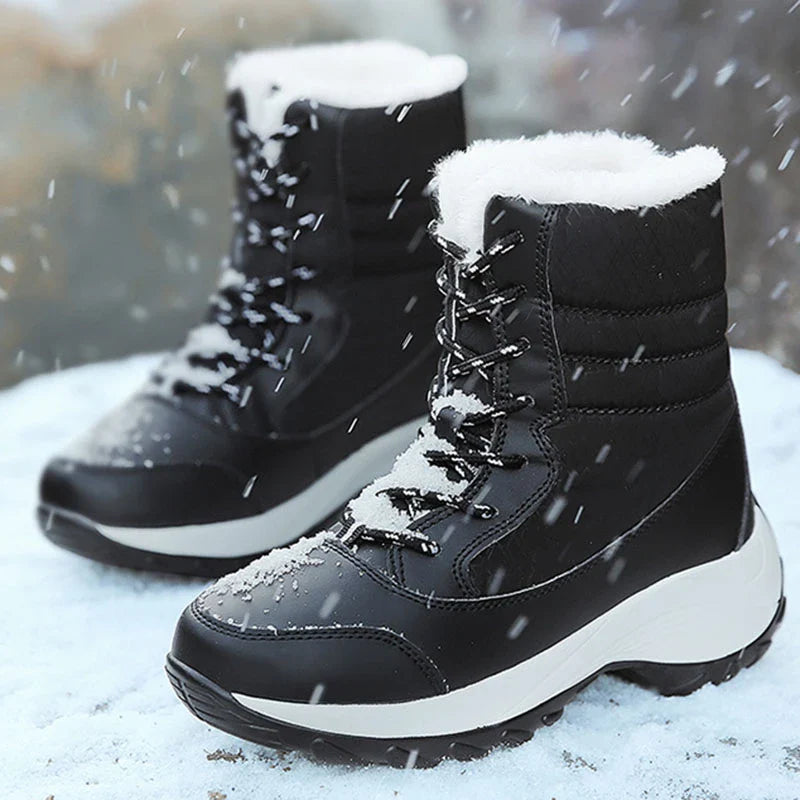 Ortho Pied-Women Boots-Bottines de neige élégantes pour femme avec semelles antidérapantes