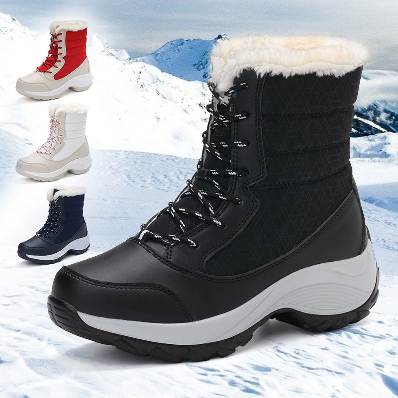 Ortho Pied-Women Boots-Bottines de neige élégantes pour femme avec semelles antidérapantes