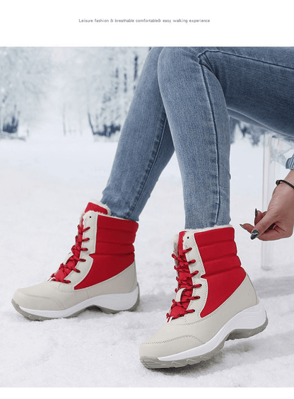 Ortho Pied-Women Boots-Bottines de neige élégantes pour femme avec semelles antidérapantes