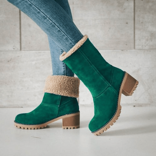 Ortho Pied-Women Boots-Bottines en suédine pour un style hivernal élégant et confortable