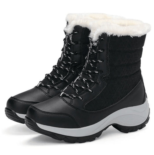 Ortho Pied-Women Boots-Élégance et confort pour femme avec des bottes d'hiver à doublure isolante