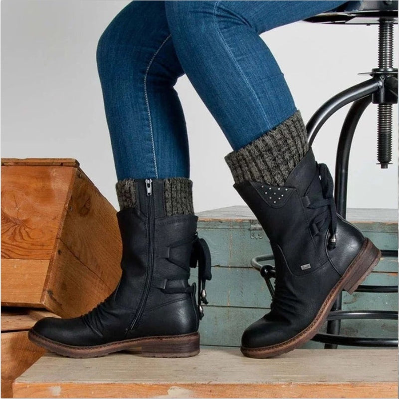 Ortho Pied-Women Boots-Genevieve - Bottes d'hiver élégantes et confortables pour femme